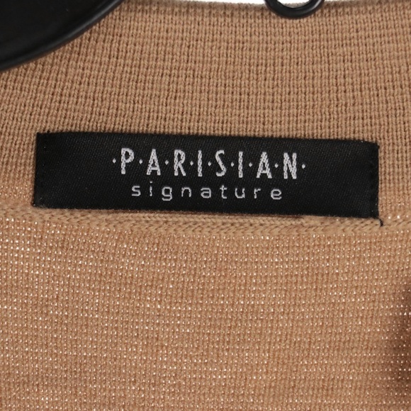 Parisian Signature Khaki Wool Knit Maxi Cardigan with Belt Tie Waist - Picture 5 of 5
